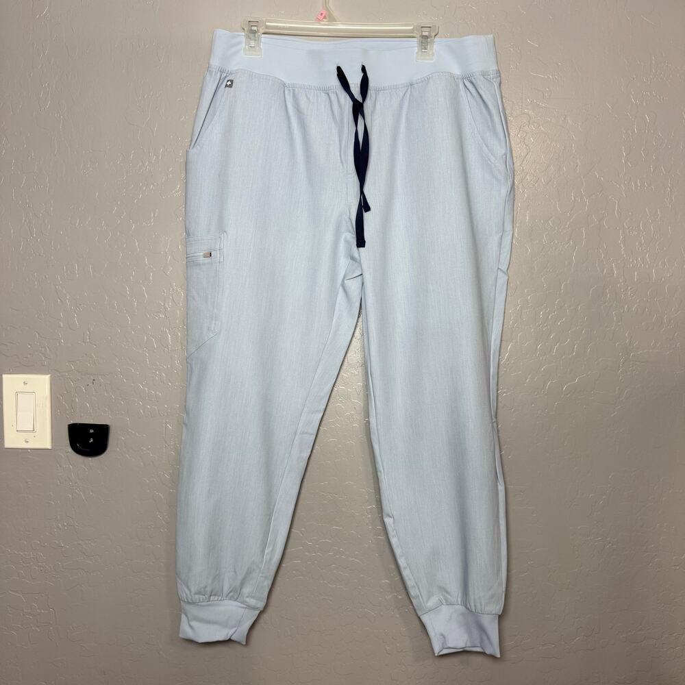 Figs Womens Zamora Jogger Scrub Pant, Chambray, XL/P